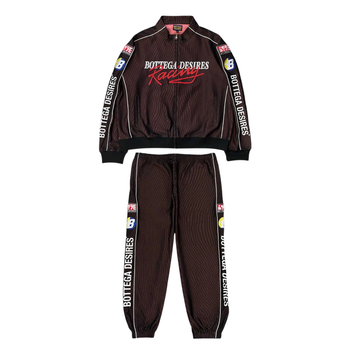 Bottega Desires Race Track Suit Black