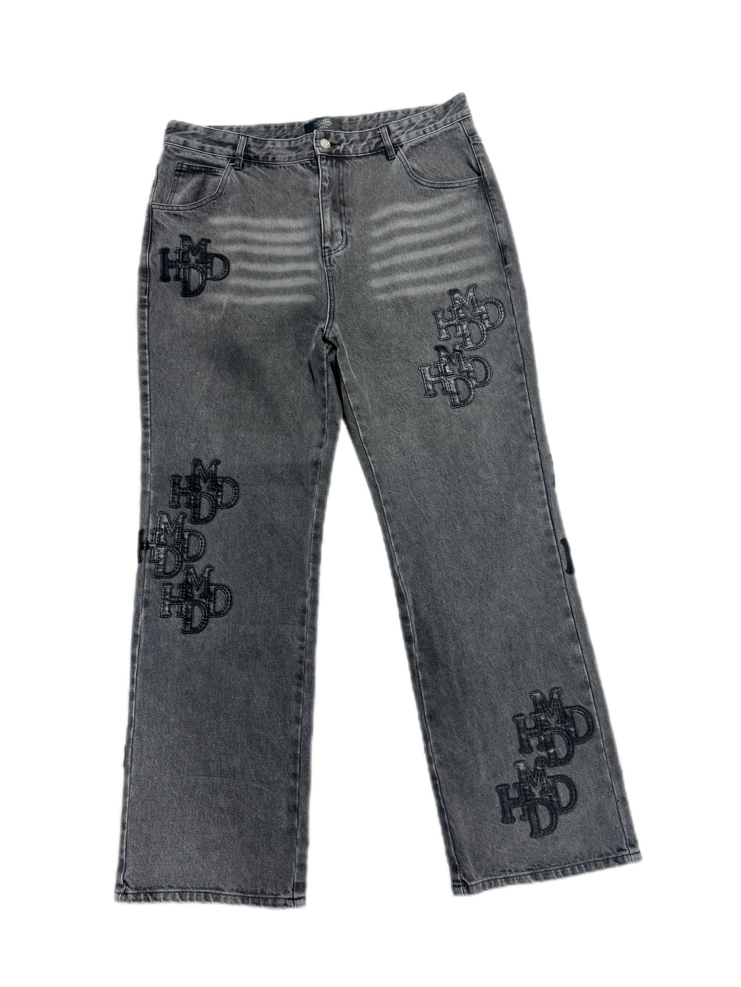 Happy Memories Dont Die Pants Double Black Patch Black (PREOWNED)