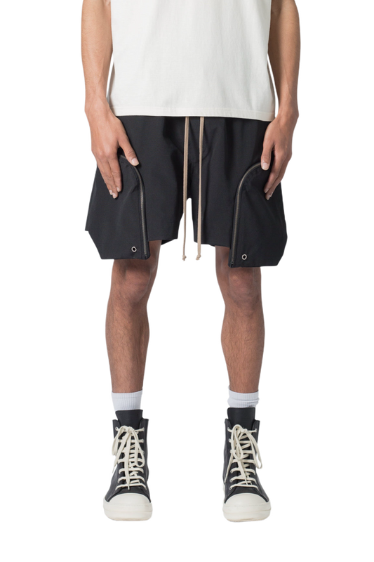 MNML Front Pocket Geo Shorts Black