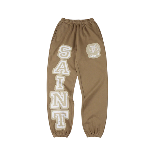 Saint Vanity Varsity Sweatpants Brown