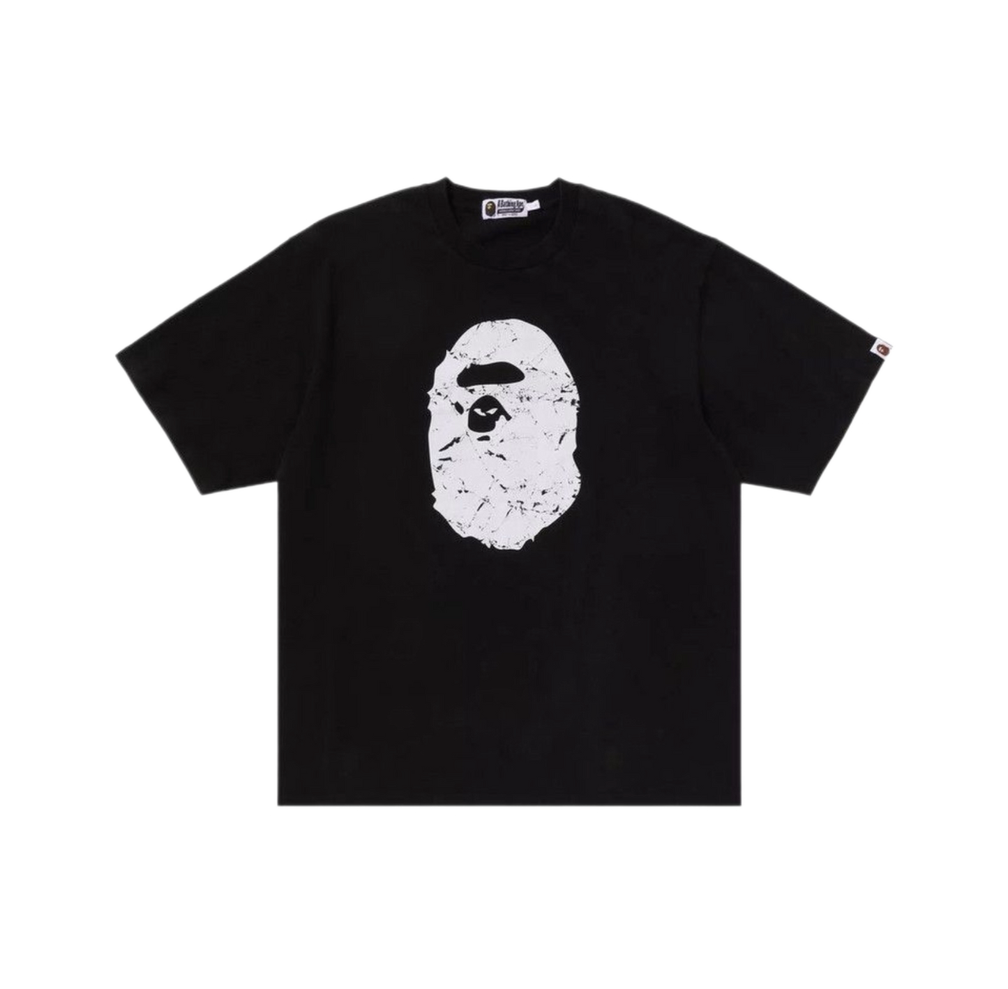 Bape Heavy Washed Ape Head Relaxed Fit T-Shirt Black