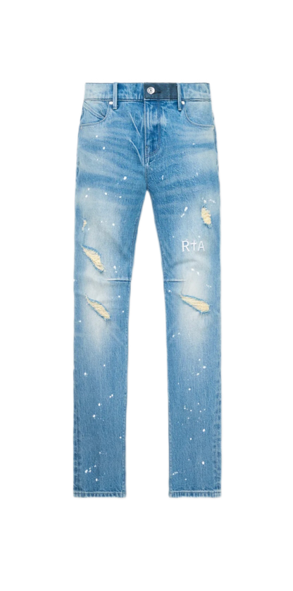 RTA Jeans Clayton Medium Blue Painted