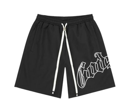 Godspeed OG Logo Nylon Shorts Black