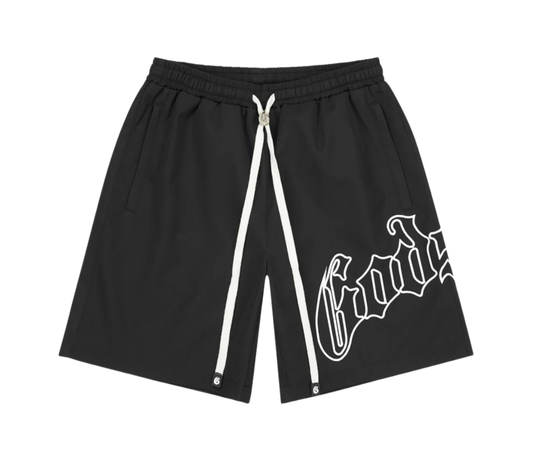 Godspeed OG Logo Nylon Shorts Black