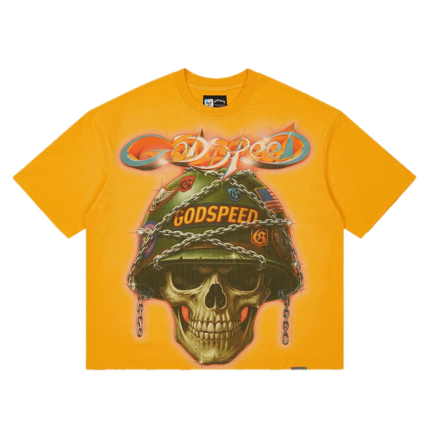 Godspeed Badges Of Honor T-Shirt Yellow