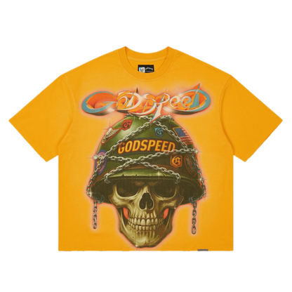 Godspeed Badges Of Honor T-Shirt Yellow