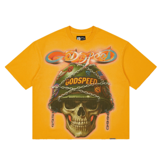 Godspeed Badges Of Honor T-Shirt Yellow