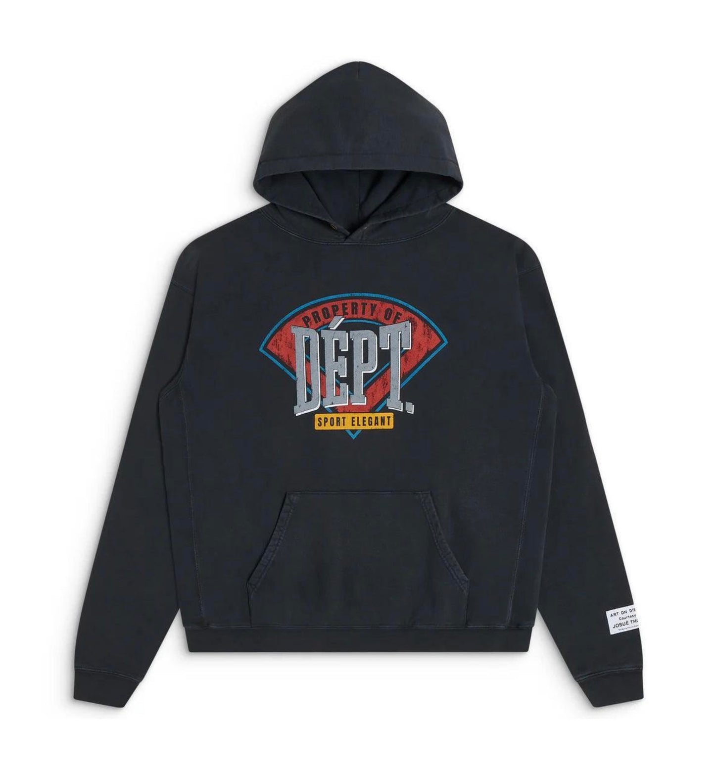 Gallery Dept Field Graphic Hoodie Vintage Black