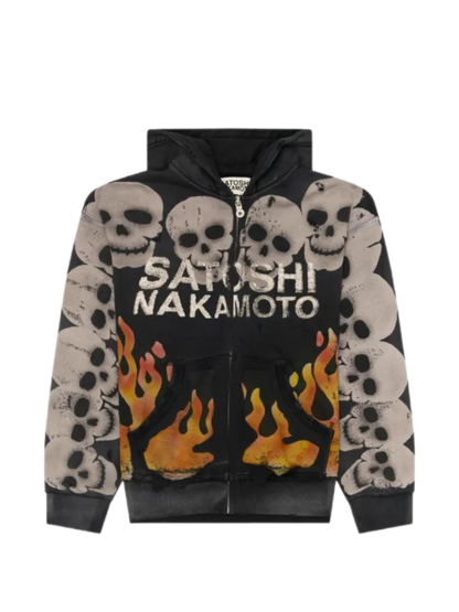 Satoshi Nakamoto Lost Boys Zip-Up Black