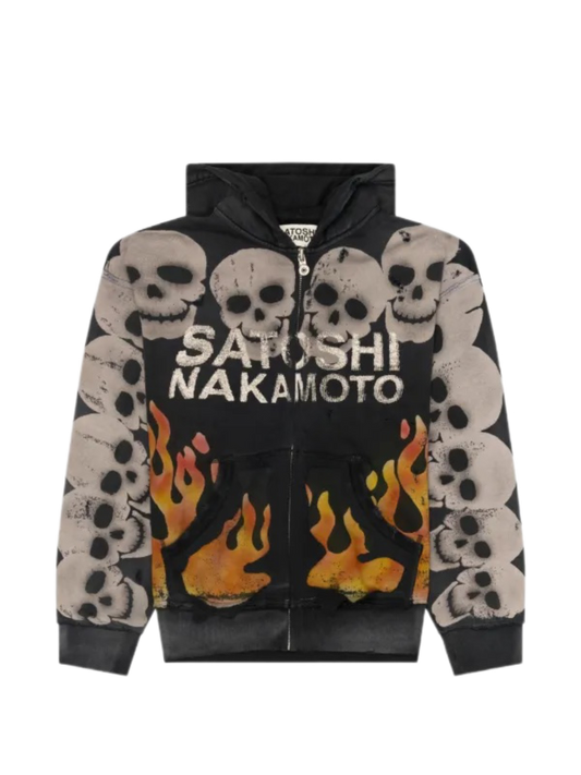 Satoshi Nakamoto Lost Boys Zip-Up Black
