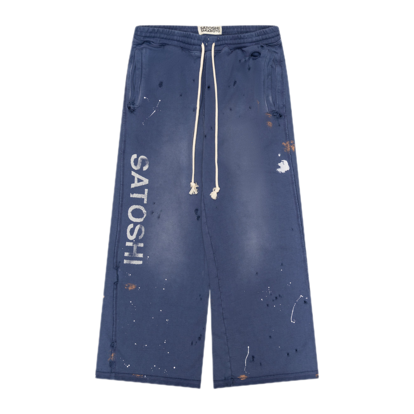 Satoshi Nakamoto Luke Fleece Sweatpants Blue