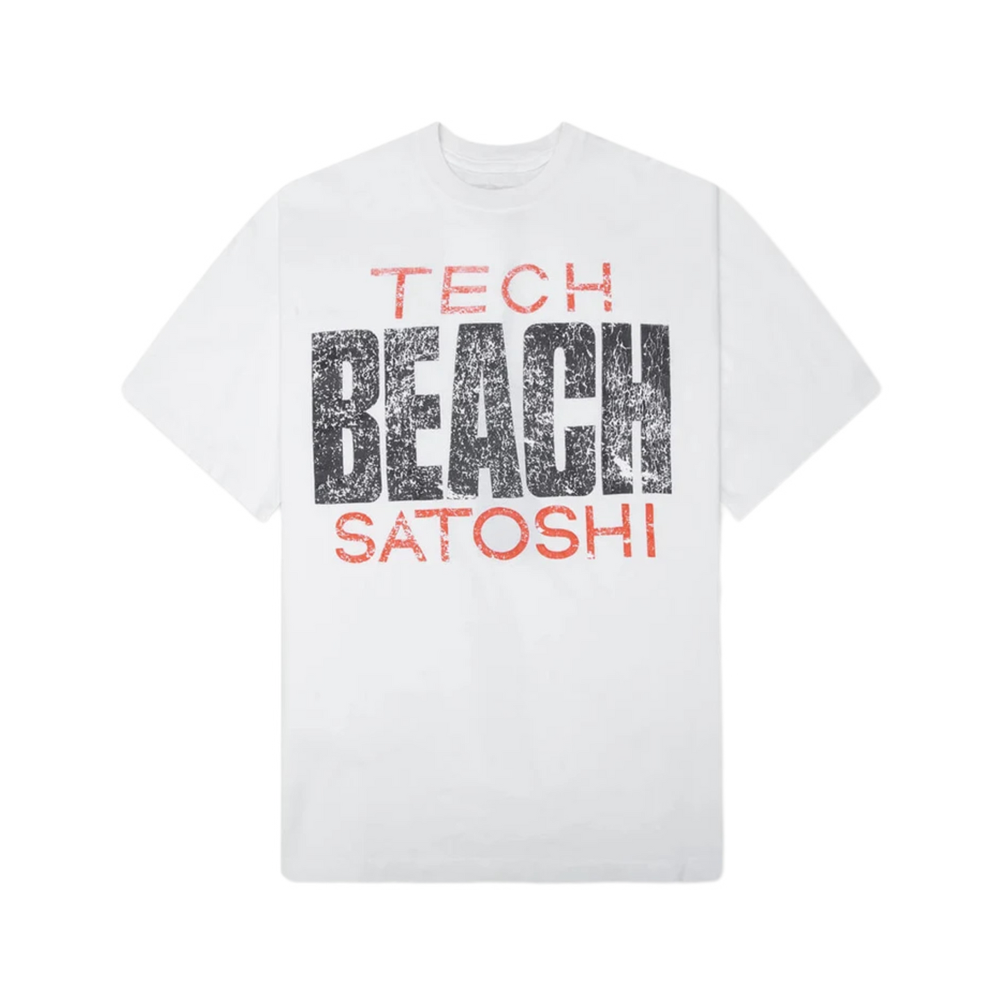 Satoshi Nakamoto Beach T-Shirt White