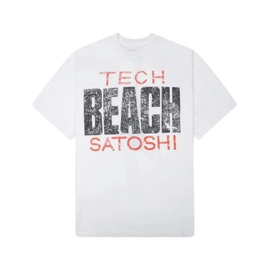 Satoshi Nakamoto Beach T-Shirt White
