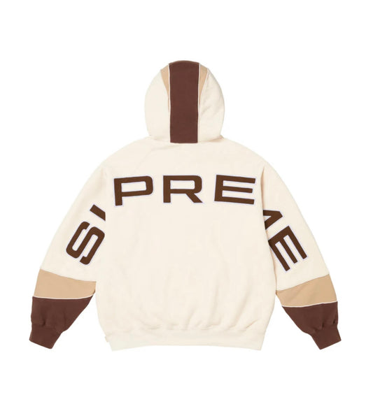 Supreme Paneled Hoodie Natural