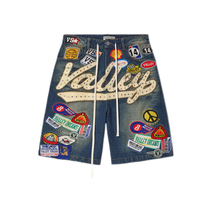 Vale Forever 1980s Jean Shorts Blue