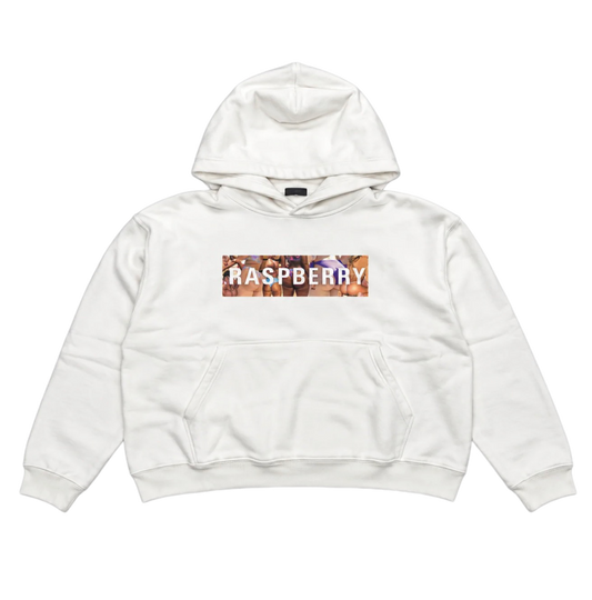 GV Gallery Raspberry Hills BBL Box Logo Hoodie White
