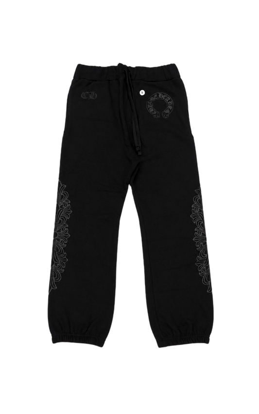 Chrome Hearts Floral Sweatpants Black/Black