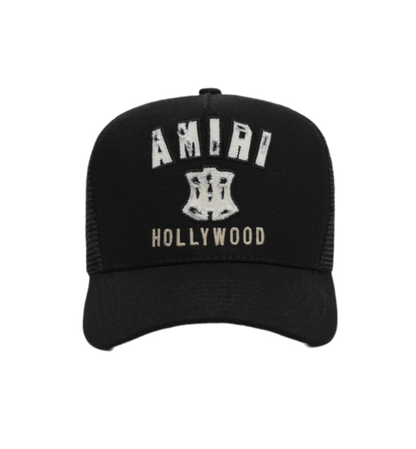 Amiri MA Hollywood Trucker Hat Black