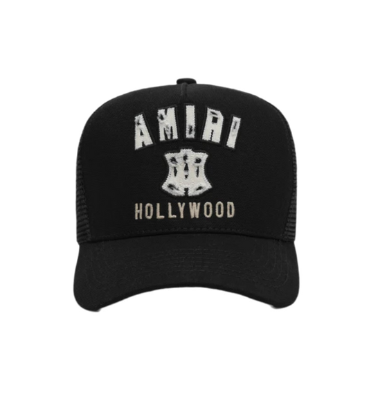 Amiri MA Hollywood Trucker Hat Black
