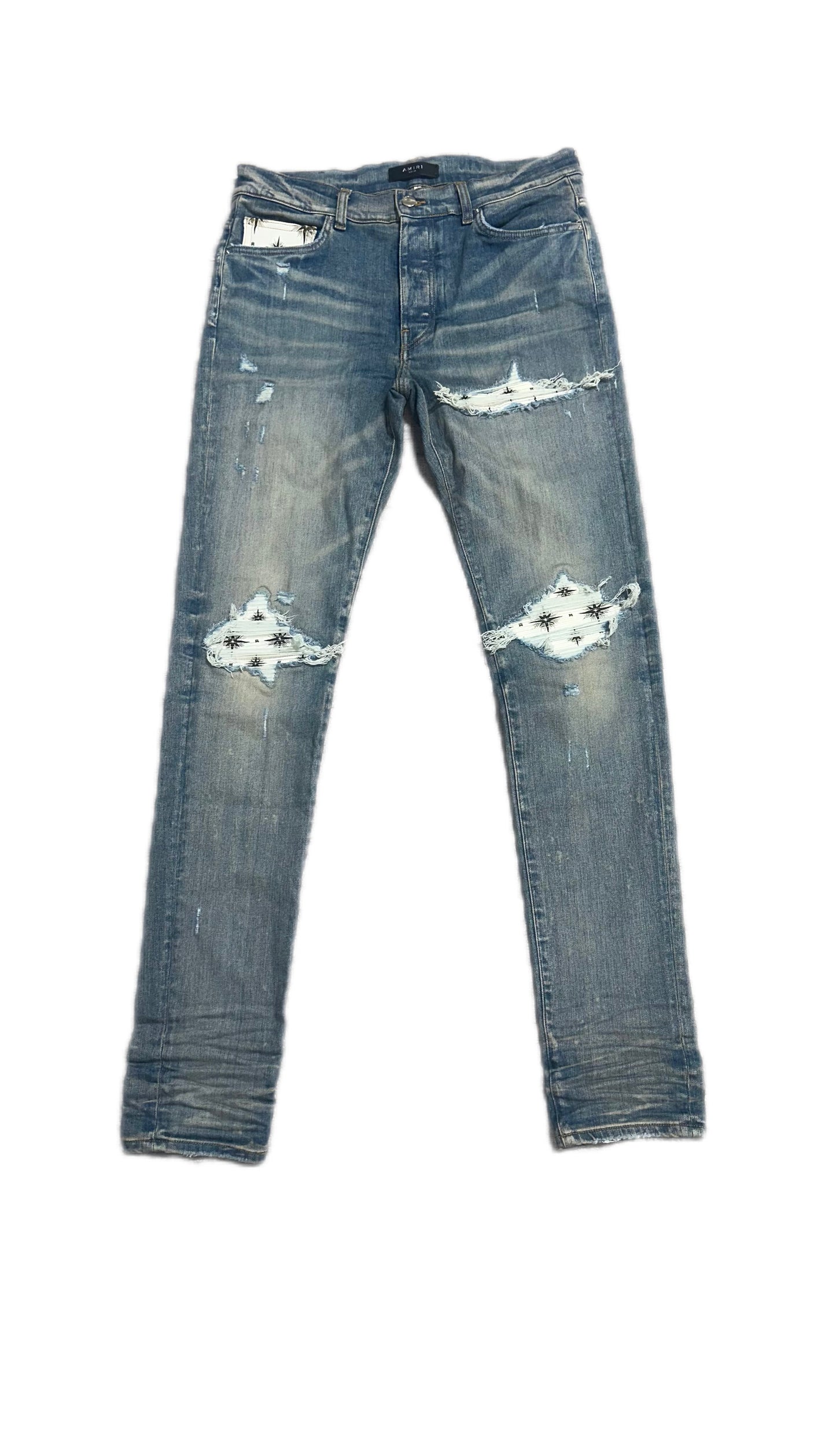 Amiri Jeans MX1 Micro Starburst Patch Clay Indigo