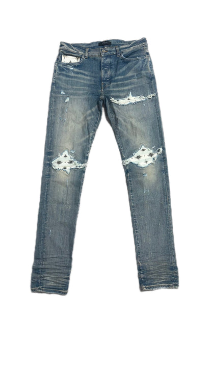 Amiri Jeans MX1 Micro Starburst Patch Clay Indigo