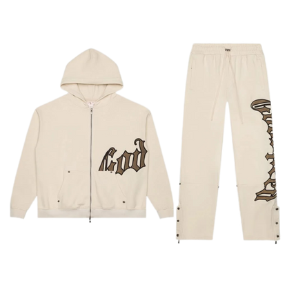 Godspeed OG Logo Sweatsuit V2 Creme/Brolive