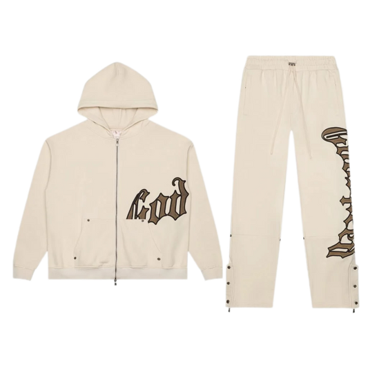 Godspeed OG Logo Sweatsuit V2 Creme/Brolive