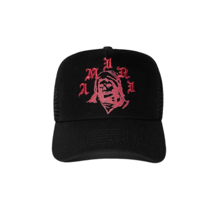 Amiri Reaper Trucker Hat Black/Red