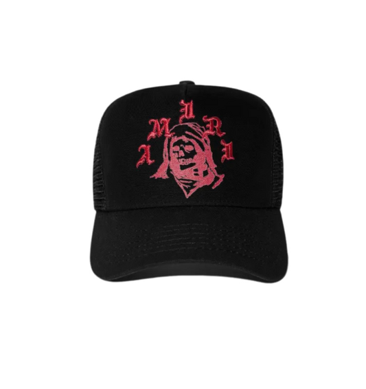 Amiri Reaper Trucker Hat Black/Red