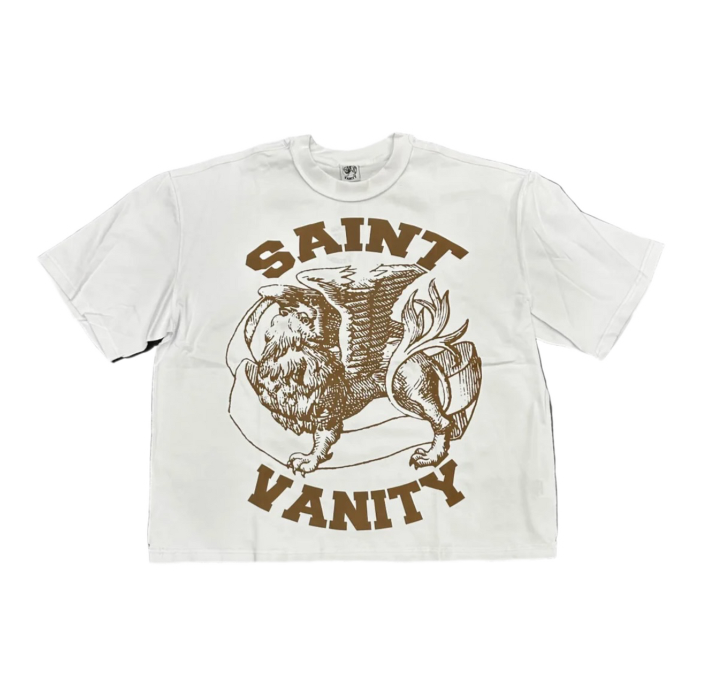 Saint Vanity Griffin T-Shirt White/Brown
