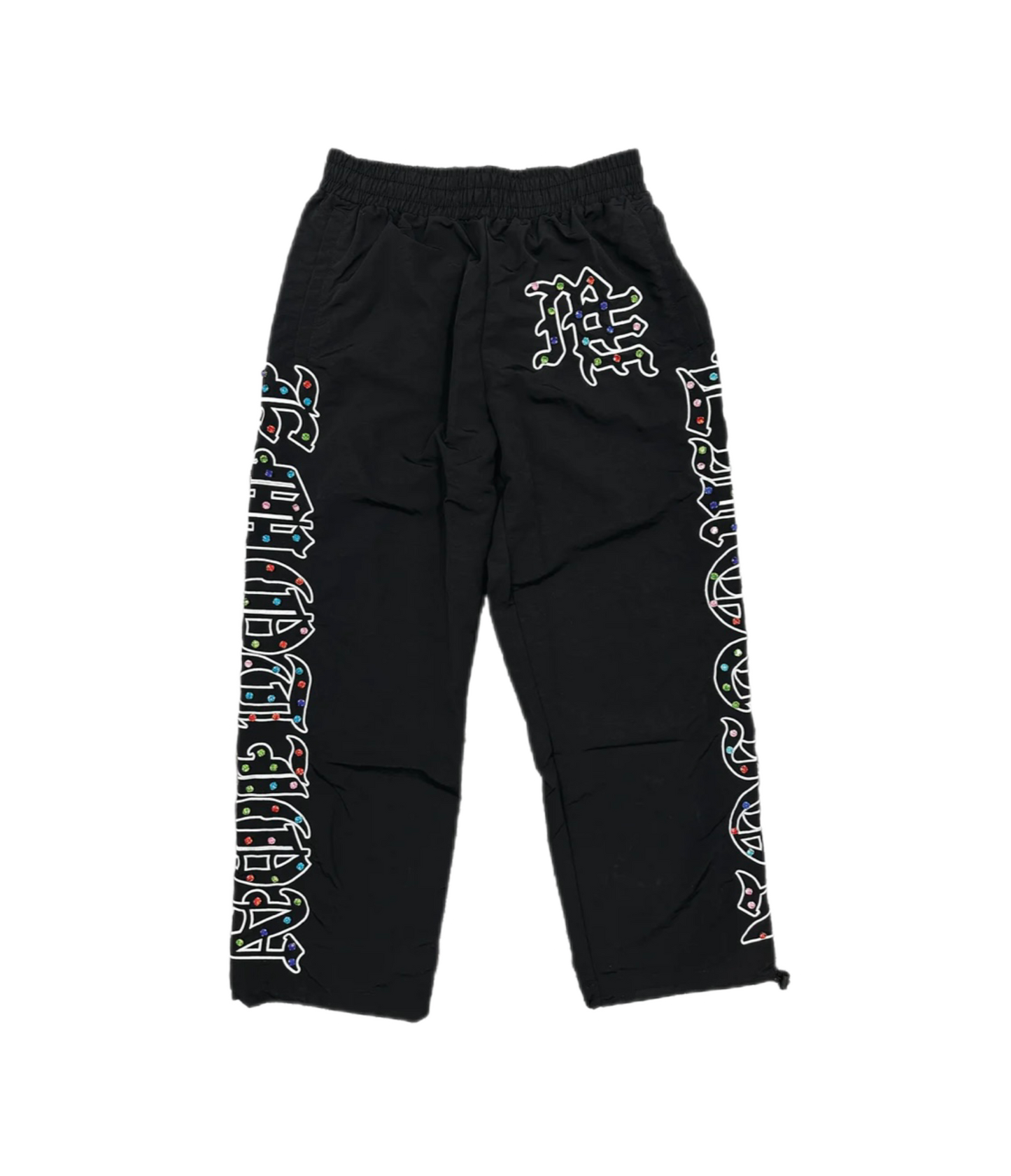 Mixed Emotion Rhinestone ME Nylon Set Black