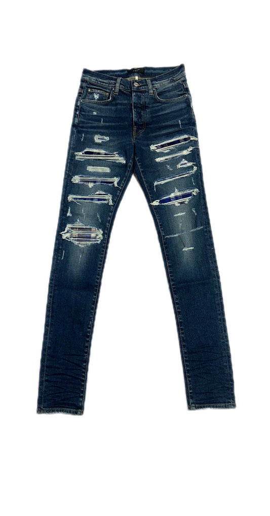 Amiri Jeans Deep Classic Plaid Thrasher