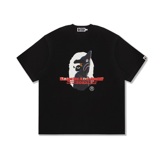 Bape Heads Show Bape Relaxed Fit T-Shirt Black