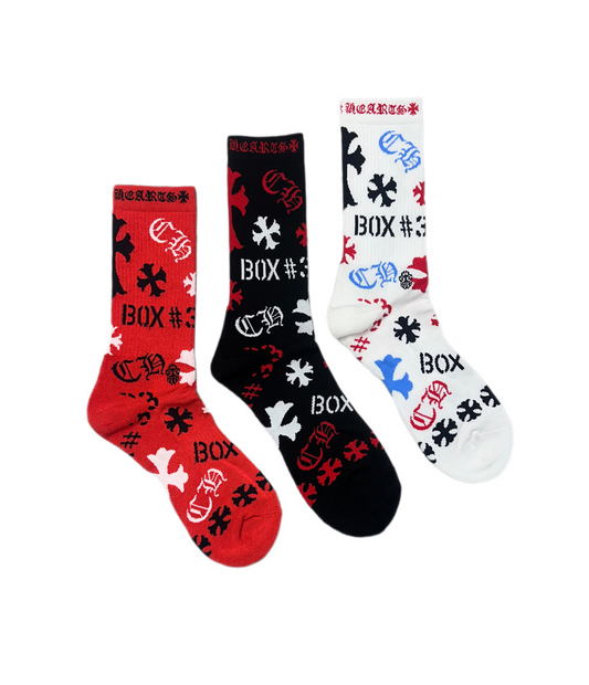 Chrome Hearts Stencil Socks