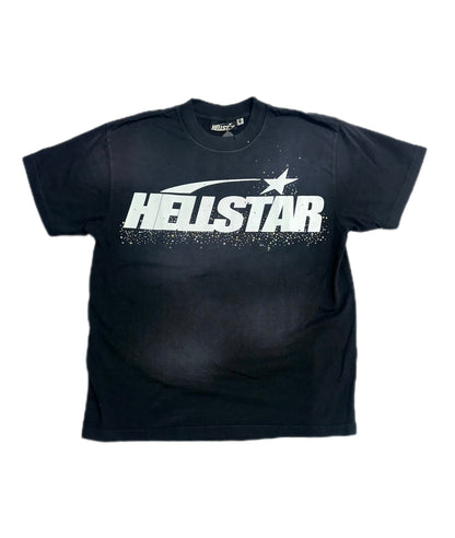 HellstarClassic Rhinestone Logo T-Shirt Black/White
