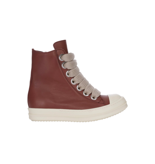 Rick Owens Concordians Jumbo Lace Leather High Rosewood/Milk
