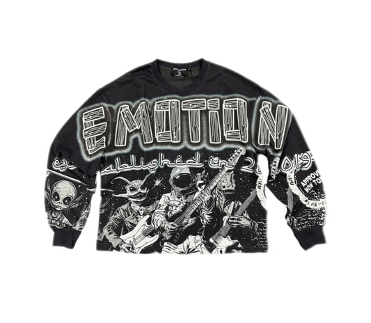Mixed Emotion Astro Long Sleeve Black
