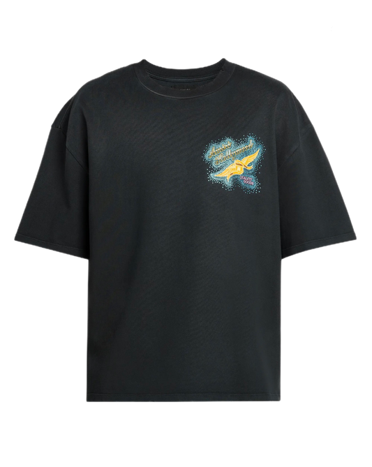 Amiri Cyrstal Amiri Wings T-Shirt Black