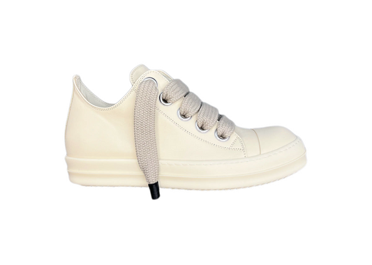 Rick Owens Porterville Jumbo Lace Low Leather Triple Milk