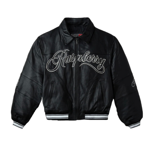 GV Gallery Raspberry Hills GG Leather Jacket Black