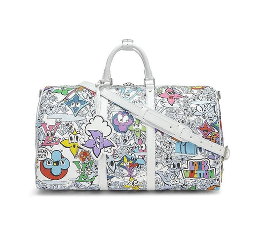 Louis Vuitton Monogram Keepall Bandolier 50 Multicolor