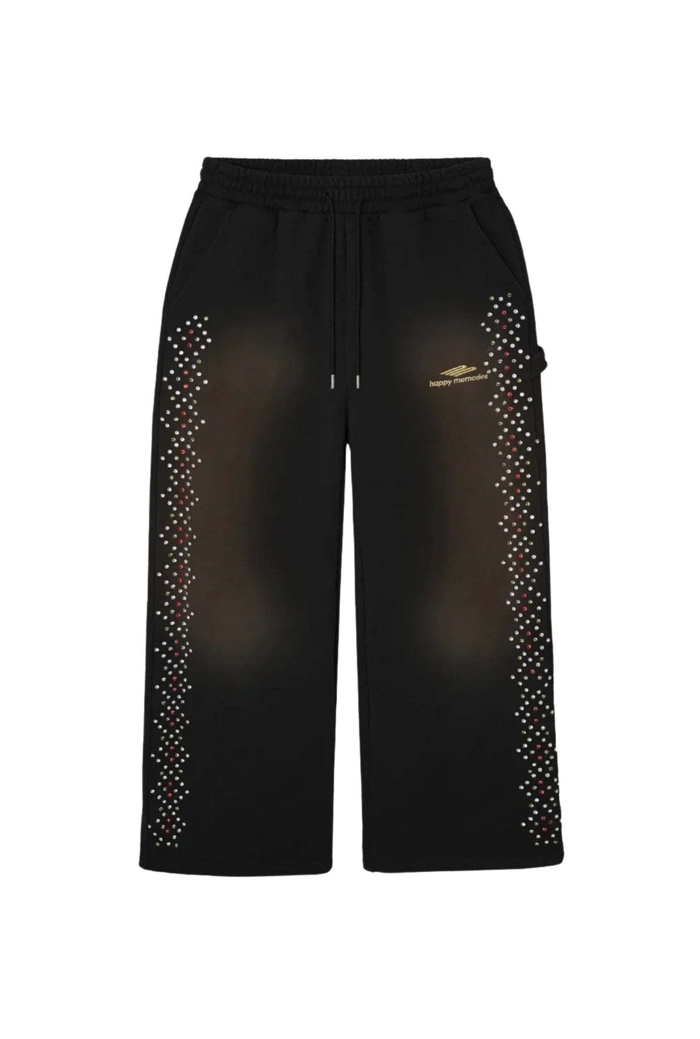 Happy Memories Don't Die Crystal Sweatpants Black