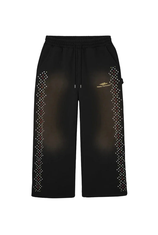 Happy Memories Don't Die Crystal Sweatpants Black