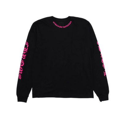 Chrome Hearts Pocket Crew Long Sleeve Black/Hot Pink