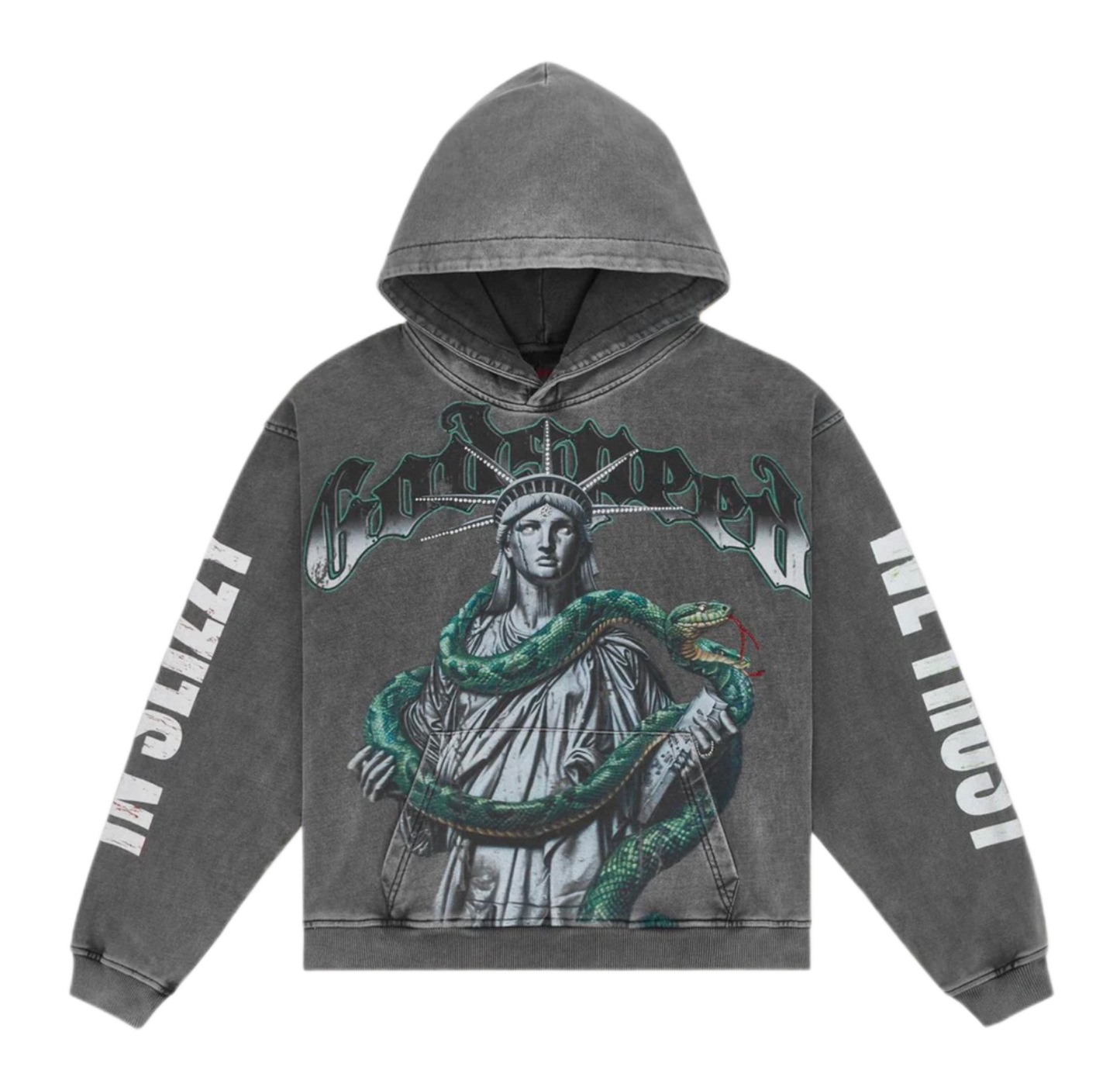 Godspeed Top 5 Slizzy VVS Hoodie Grey Wash