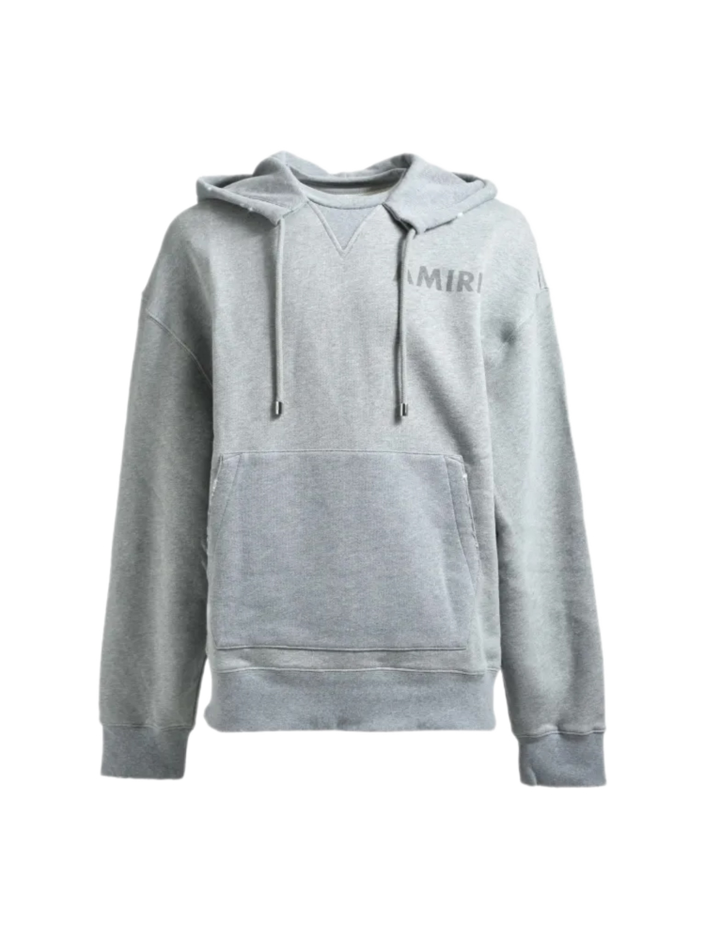Amiri Stencil Oversized Hoodie Grey