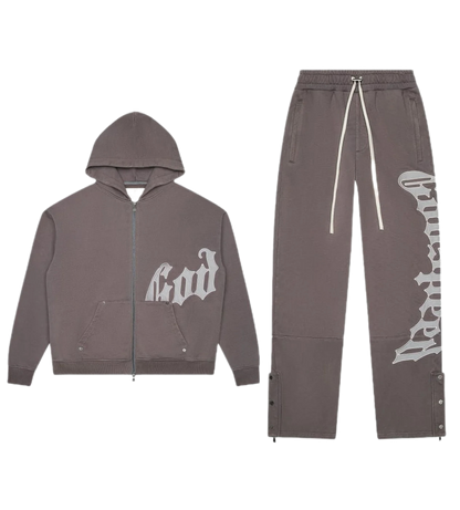 Godspeed OG Logo Sweatsuit V2 Stone/Grey