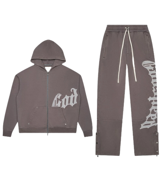 Godspeed OG Logo Sweatsuit V2 Stone/Grey
