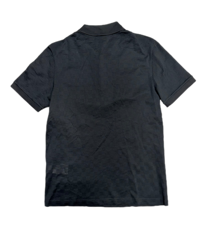 Louis Vuitton Pique Polo With Embroidered LV Patch T-Shirt Black (PREOWNED)