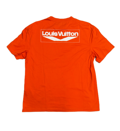 Louis Vuitton Graphic Print T-Shirt Orange (PREOWNED)